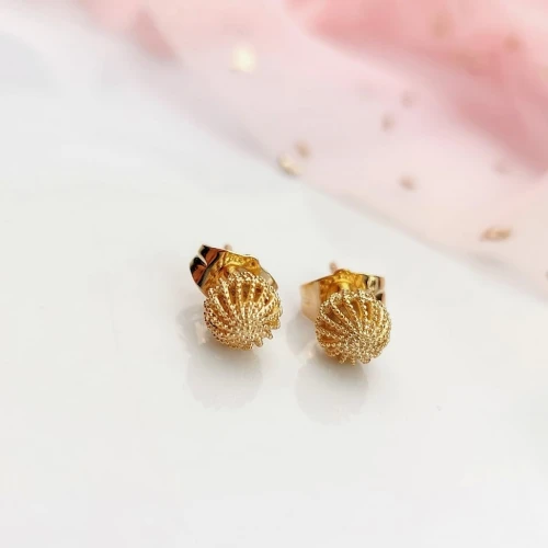 Kolczyki POZŁACANE KLASYCZNE sztyfty rose gold