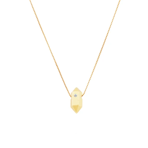 Naszyjnik ZŁOTY KRYSZTAŁ kolor złoty Colibra