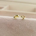 Kolczyki POZŁACANE małe księżyce rose gold