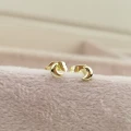 Kolczyki POZŁACANE małe księżyce rose gold
