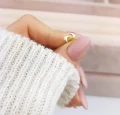 Kolczyki POZŁACANE małe księżyce rose gold