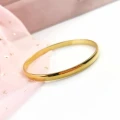 Bransoletka BANGLE POZŁACANA STAL klasyczna złota wciskana