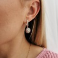 Kolczyki POZŁACANE greckie kryształki rose gold
