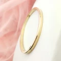 Bransoletka BANGLE POZŁACANA STAL klasyczna złota