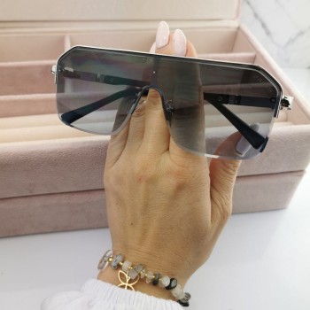 Okulary przeciwsłoneczne Prius czarne niebieskie cieniowane oprawki 