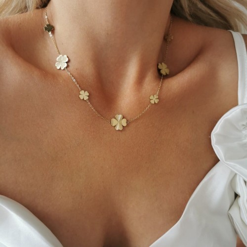 Kolczyki ze STALI CHIRURGICZNEJ koła kryształy łezki kolor złoty