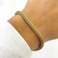 Bransoletka ze STALI CHIRURGICZNEJ mesh kolor złoty