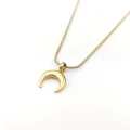 Naszyjnik ze STALI CHIRURGICZNEJ księżyc żmijka kolor złoty