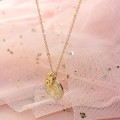 BLUEBERRY Naszyjnik STAL CHIRURGICZNA Znak zodiaku RAK zawieszka medalion cyrkonie kolor złoty_sohobizuteria.pl