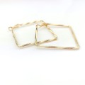 Kolczyki romby tłoczone ze STALI CHIRURGICZNEJ złote