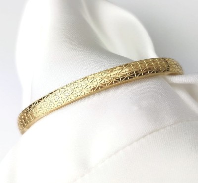 Bransoletka bangle ze wzorem kolor złoty ze STALI CHIRURGICZNEJ złota 