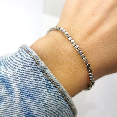 Bransoletka elastyczna HEMATYTY