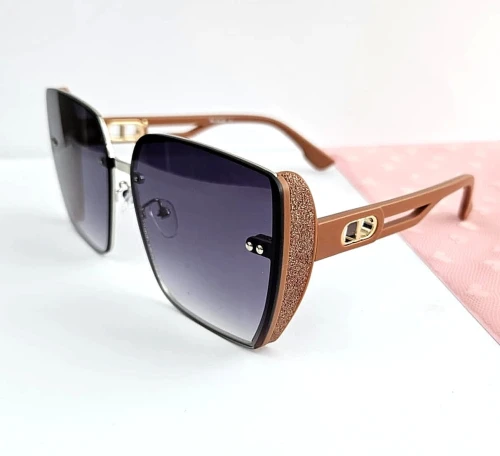 Okulary przeciwsłoneczne DAMSKIE z filtrem UV400 brązowe oprawki