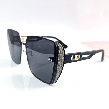 Okulary przeciwsłoneczne DAMSKIE z filtrem UV400 czarne oprawki 