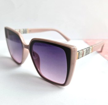 Okulary przeciwsłoneczne DAMSKIE z filtrem UV400 kremowe oprawki  