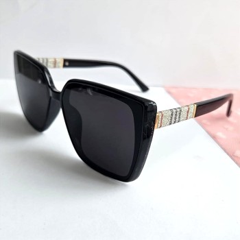 Okulary przeciwsłoneczne DAMSKIE z filtrem UV400 czarne oprawki 