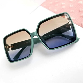 Okulary przeciwsłoneczne DAMSKIE z filtrem UV400 zielone oprawki    