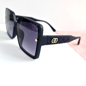 Okulary przeciwsłoneczne DAMSKIE z filtrem UV400 granatowe oprawki  