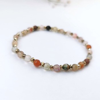  Bransoletka z agatami hematyty 