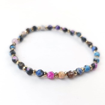  Bransoletka z agatami hematyty  