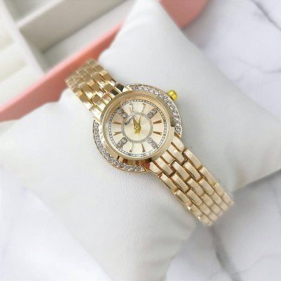 Zegarek damski ekskluzywny ZŁOTY  na bransolecie złota tarcza  