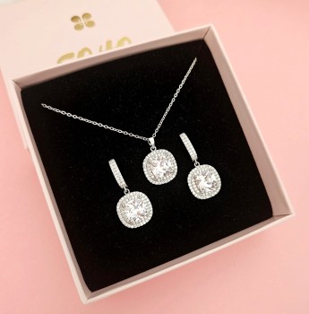 Zestaw biżuterii Diamond Silver Dream STAL    