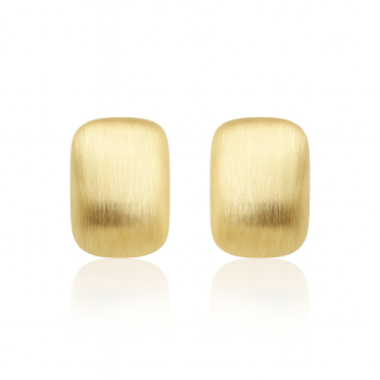 Kolczyki matowe vintage POZŁACANA STAL