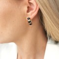 Kolczyki czarne kryształy