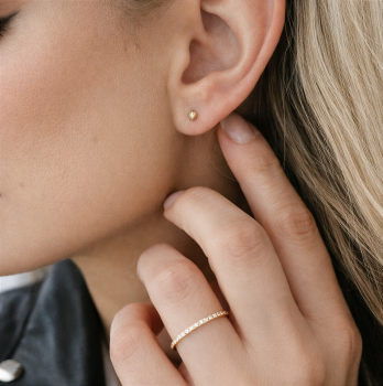 Złote kolczyki kulki mini POZŁACANA STAL 