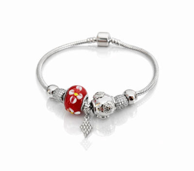 Bransoletka modułowa charms srebrna 