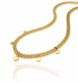 Naszyjnik choker mesh monetki