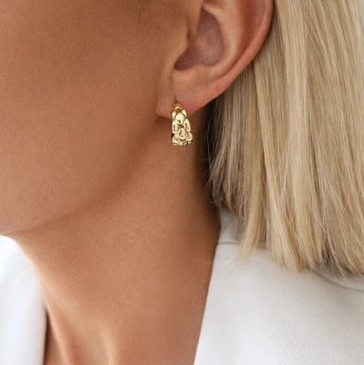 Kolczyki klasyczne POZLACANA STAL 