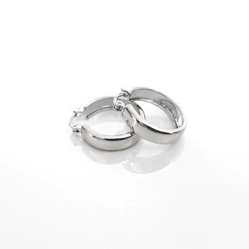 Srebrne kolczyki koła ze STALI SZLACHETNEJ 