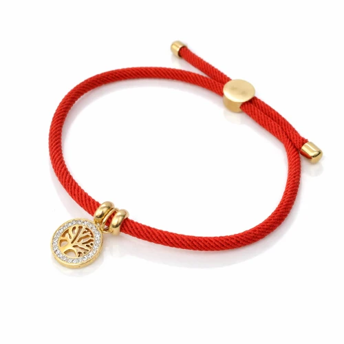 bransoletka drzewko szczęścia sznurek