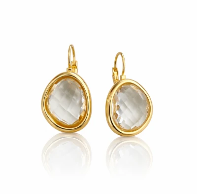 Kolczyki kryształy STAL SZLACHETNA  Premium  