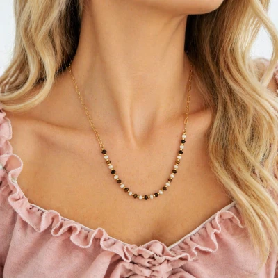  Naszyjnik ze STALI CHIRURGICZNEJ tygrysie oko kryształ górski kuleczki