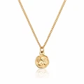 Naszyjnik medalik aniołek STAL POZŁACANA