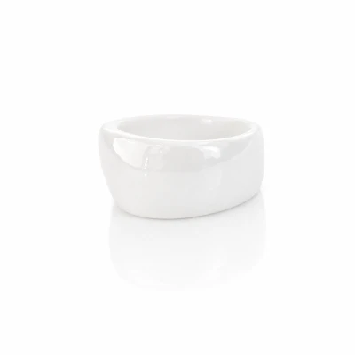 Pierścionek obrączka ceramiczka biała