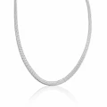 Naszyjnik srebrna żmijka 3 mm STAL CHIRURGICZNA