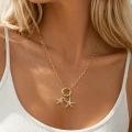 Naszyjnik rozgwiazdy STAL POZŁACANA