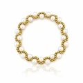 Bransoletka Pure Pearls perełki STAL POZŁACANA
