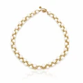 Naszyjnik choker Pure Pearls perełki STAL POZŁACANA