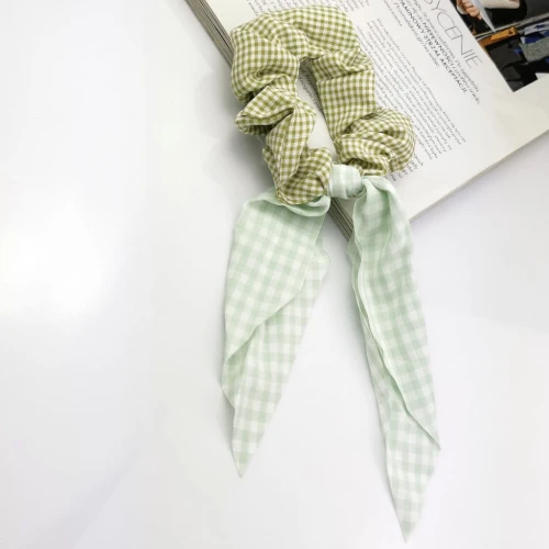 Gumka do włosów apaszka ozdobna pepitka kolory