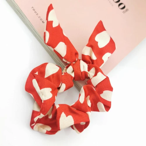 Gumka do włosów scrunchie ozdobna Kokarda frotka owijka ozdobna