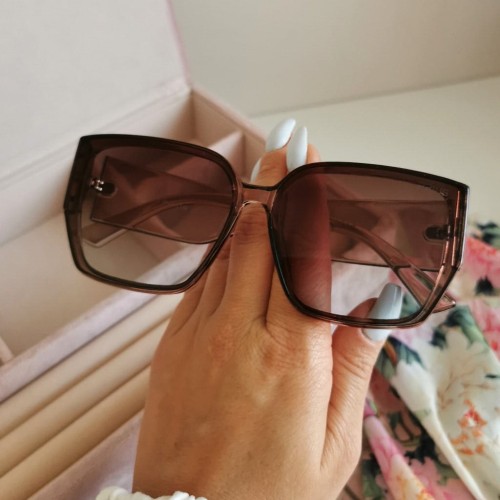 Okulary przeciwsłoneczne Prius klasyczne wzorek czarne oprawki