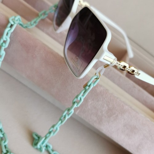 Łańcuszek do okularów STAL CHIRURGICZNA kolor zielony Blueberry